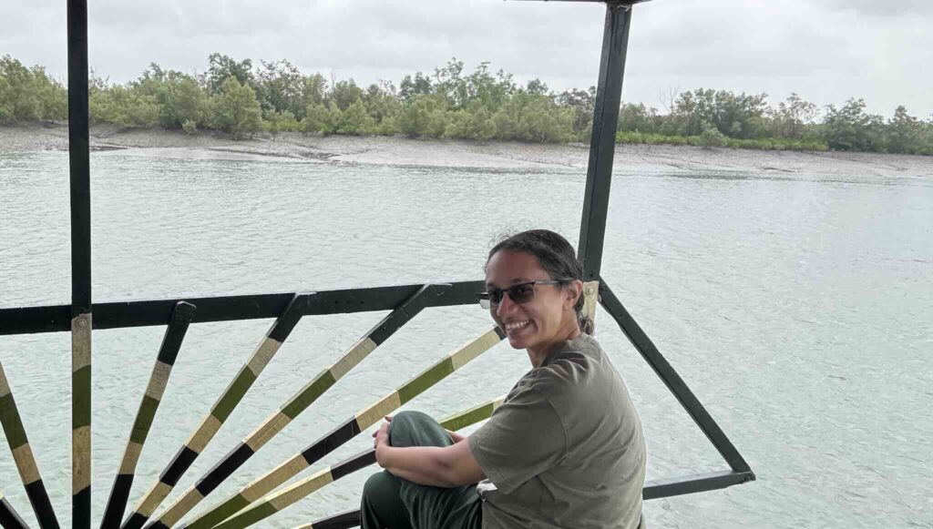 On the boat safari