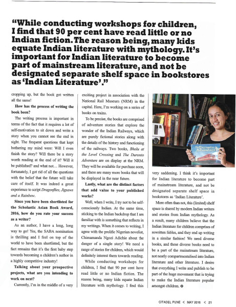 Varsha Seshan - Citadel - May 2016 pg21