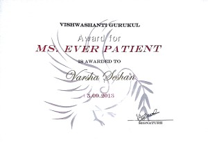 Teachers' Day Certificate Ms. Ever Patient