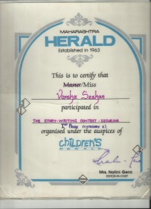 Certificate The Dame Who Hated Plants certificate