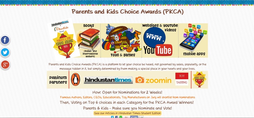 Nominate 'The Story-Catcher' now! Parents and Kids Choice Awards