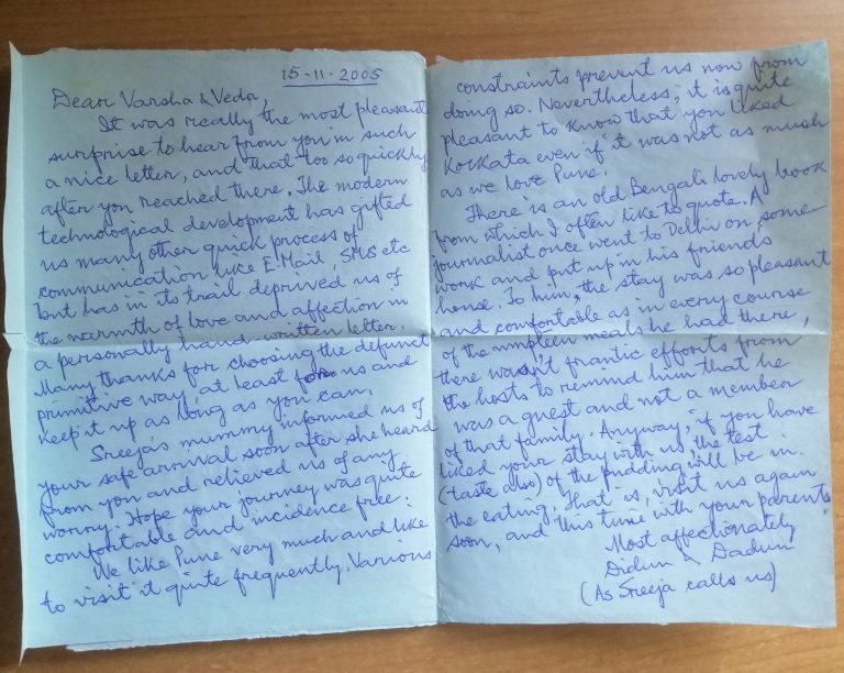 Letters I Receive – V