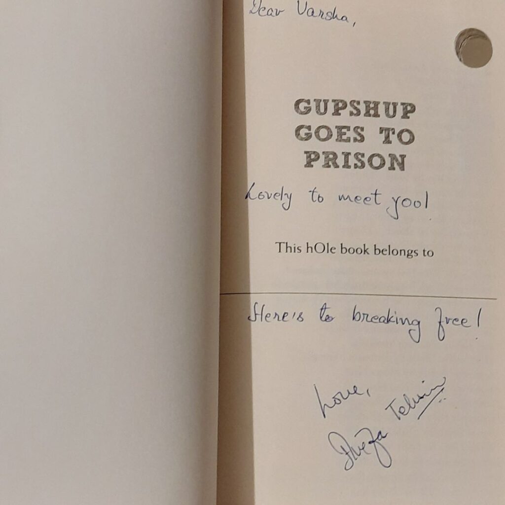 Book title page - signed by the author