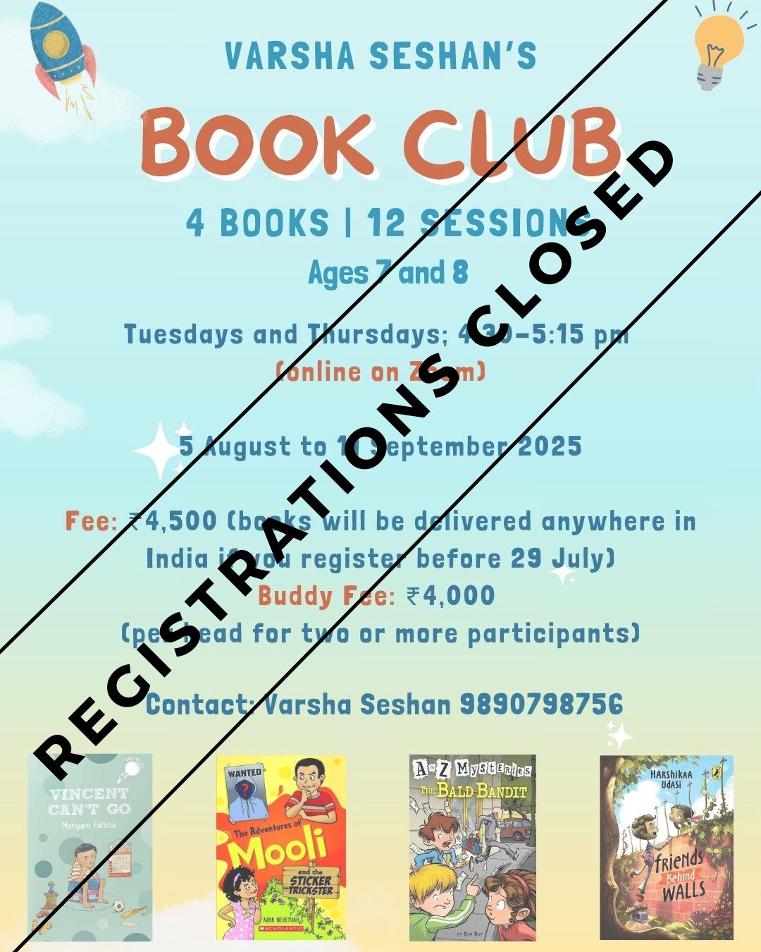 Reading 7-8 Aug 25 Registrations Closed