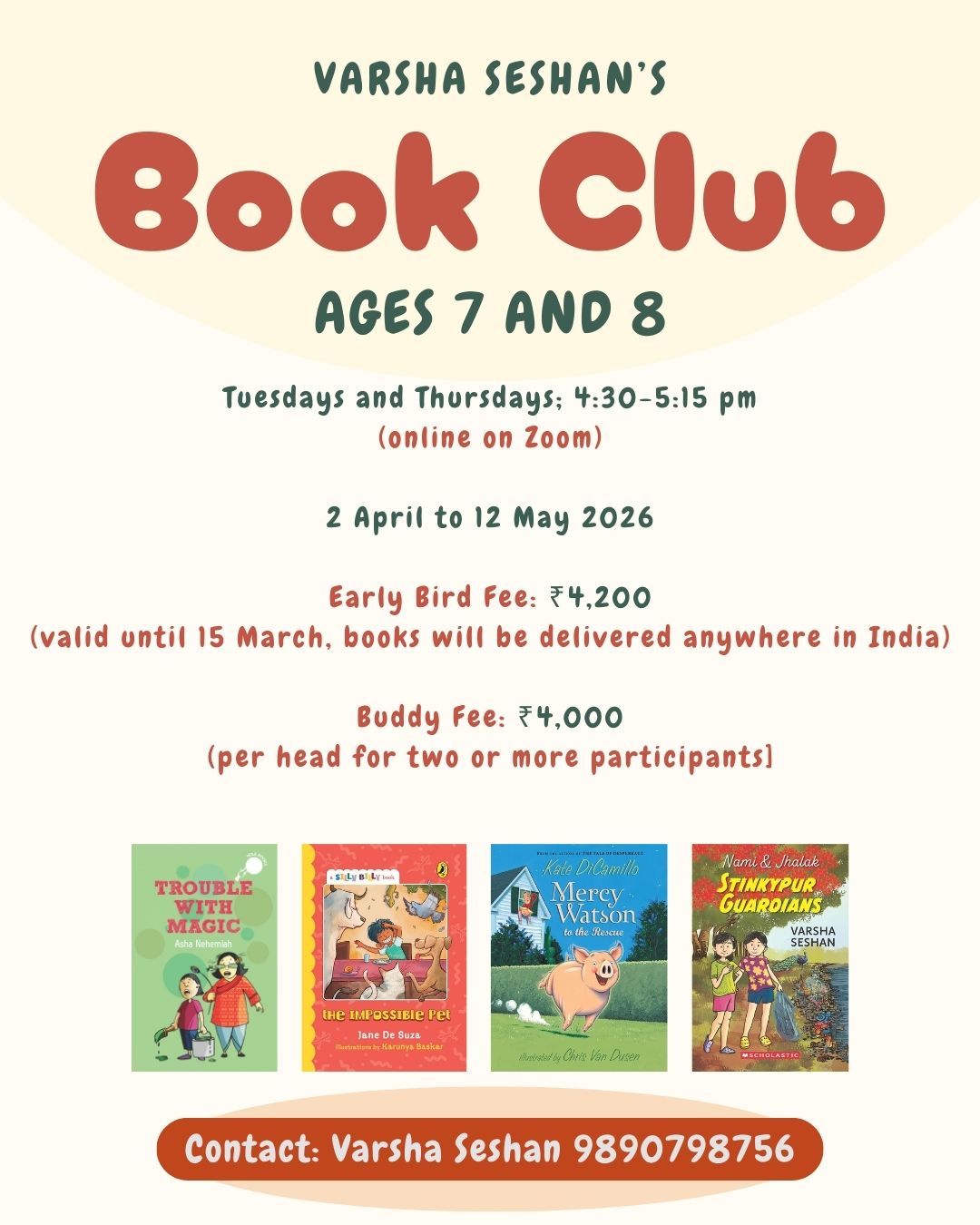 Book Club Ages 7 and 8