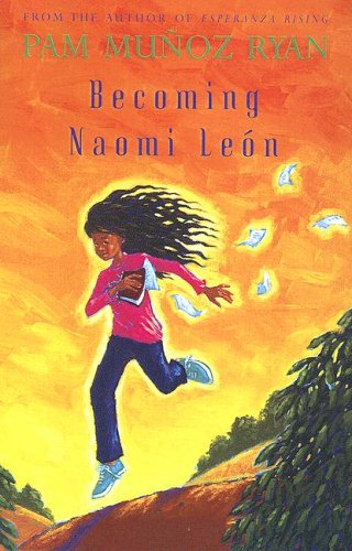 Book Cover
From the author of ESPERANZA RISING
Pam Muñoz Ryan
Becoming Naomi León
Image of a girl running. She has a book in her hand, and papers flying out.