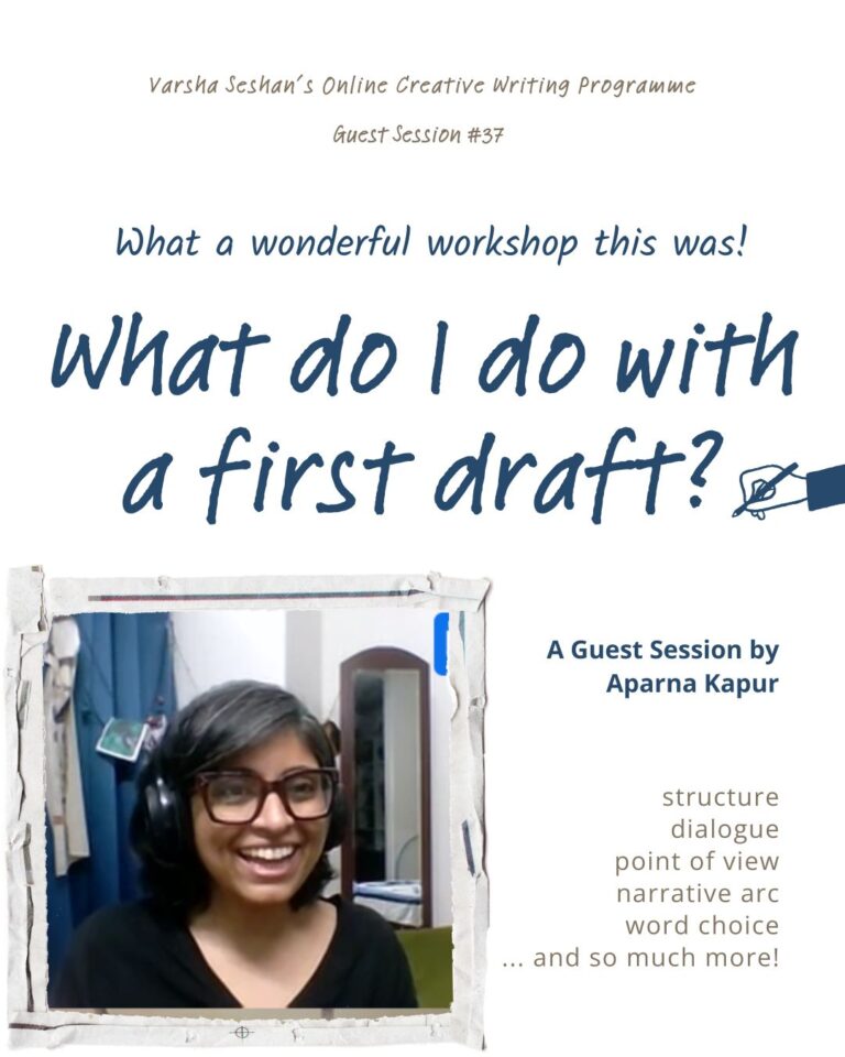 What do I do with a first draft?